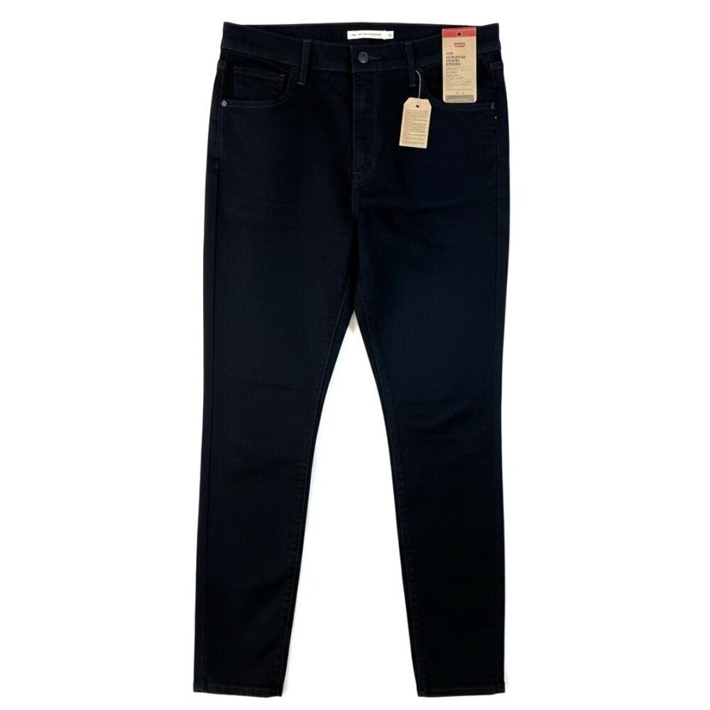 NEW/NWT Levi's 720 High Rise Super Skinny Jeans in Black Size 32 14 Medium